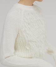 コンパクトフリンジニット