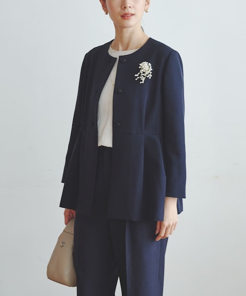 ノーカラーペプラムジャケット｜アーバンリサーチの通販｜&mall