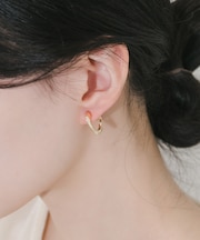 ニュアンスフープイヤリング