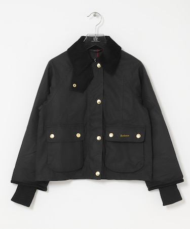 Barbour cropped beadnell wax jacket