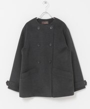 ウールノーカラーコート