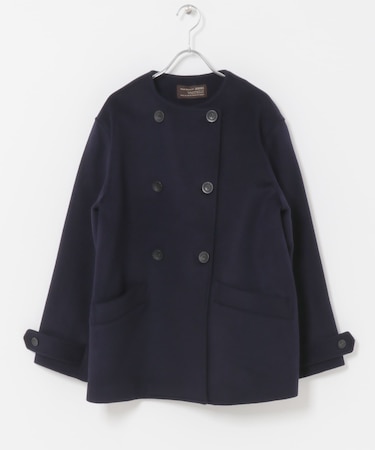 ウールノーカラーコート