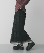 ウェーブチュールスカート