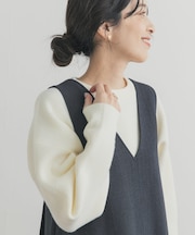 針抜きダブルフェイスニット