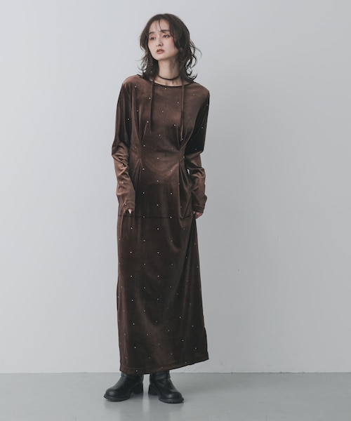 ドットシシュウベロアワンピース｜アーバンリサーチの通販｜&mall