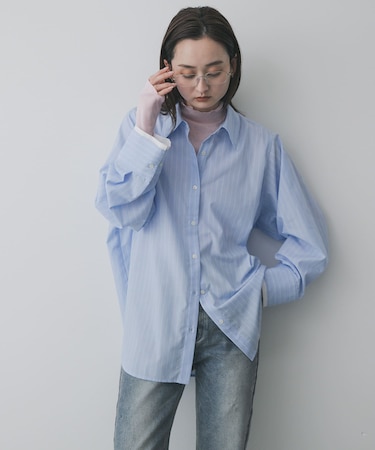 レイヤードカフスルーズシャツ