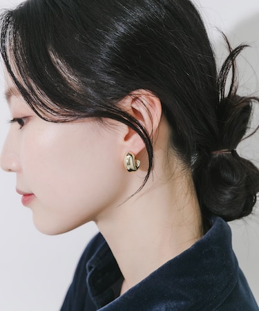 メタルボリュームピアス