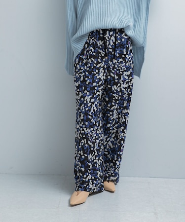 ドットプリントイージーパンツ