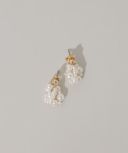 ランダムパールレイヤードピアス