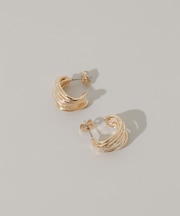 レイヤードラインフープピアス