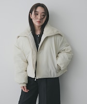 ビッグカラーショートパフジャケット