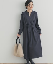 ドロストリボンフレアワンピース