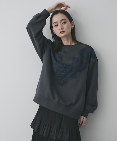 レースルーズスウェット