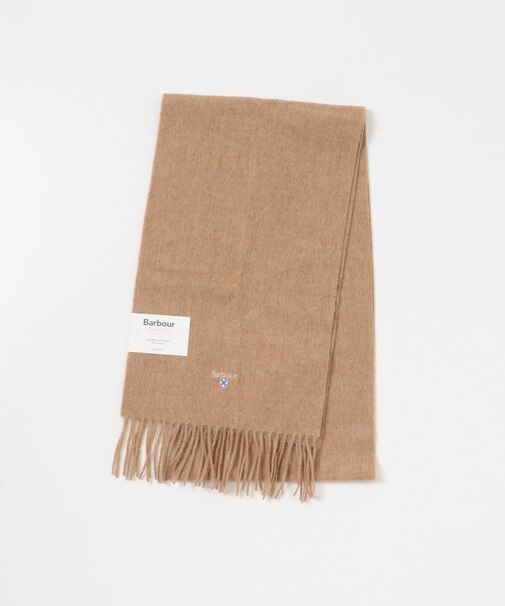 Barbour　plain lambswool scarf