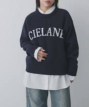 『洗濯可』ジャガードロゴニット