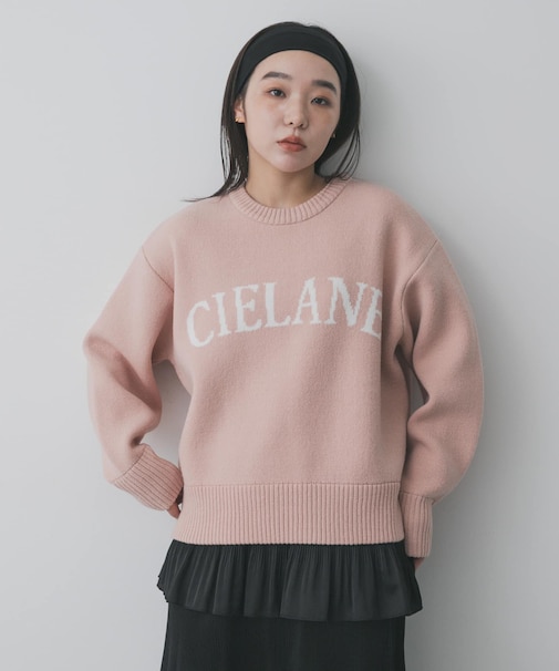 『洗濯可』ジャガードロゴニット