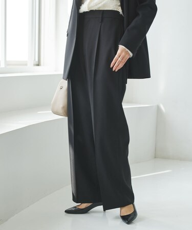 『3サイズ展開』タックストレートスラックス