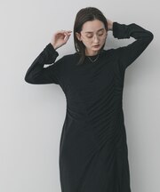 シアーレイヤードシャーリングワンピース