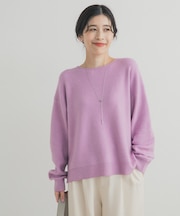 ボートネックスムースプルオーバー