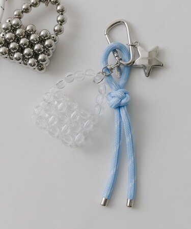 ビーズミニバッグキーチェーン