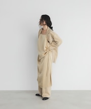 ドロストサテンキャミワンピース