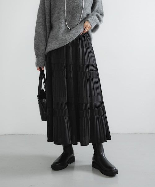 アーバンリサーチ　プリーツティアードスカート プリーツティアードスカート｜アーバンリサーチの通販｜&mall（アンド
