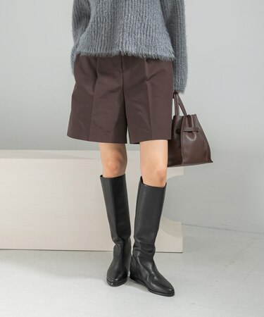 タックデザインショートパンツ