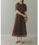 kaene　シアーダンボールニットドレス