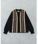UNDYED ALPACA STRIPE CARDIGAN