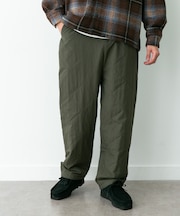 キルティング中綿イージーパンツ