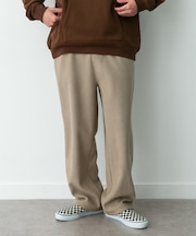 裏フリースコーデュロイワイドパンツ