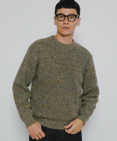 ミックスカラーニットプルオーバー