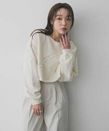 スタッズピグメントカットトップ