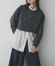 スタッズピグメントカットトップ