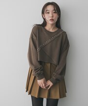 スタッズピグメントカットトップ