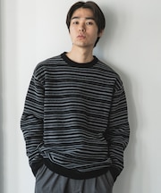 モールマルチボーダーニット