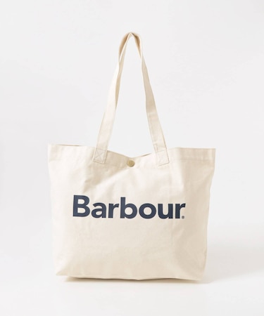 Barbour　logo tote bag