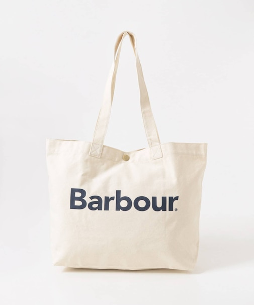 Barbour　logo tote bag