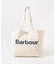 Barbour　logo tote bag