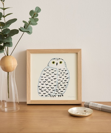 『WEB限定』a good view　シロフクロウ 20×20