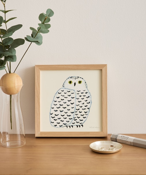 『WEB限定』a good view　シロフクロウ 20×20