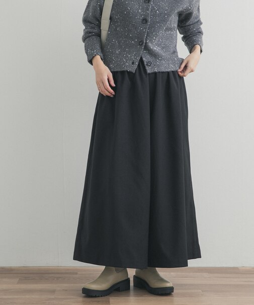 9分丈ワイドギャザーパンツ