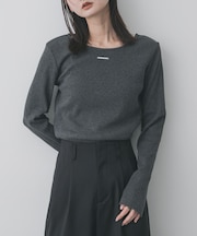 プレートツキバレエネックトップ