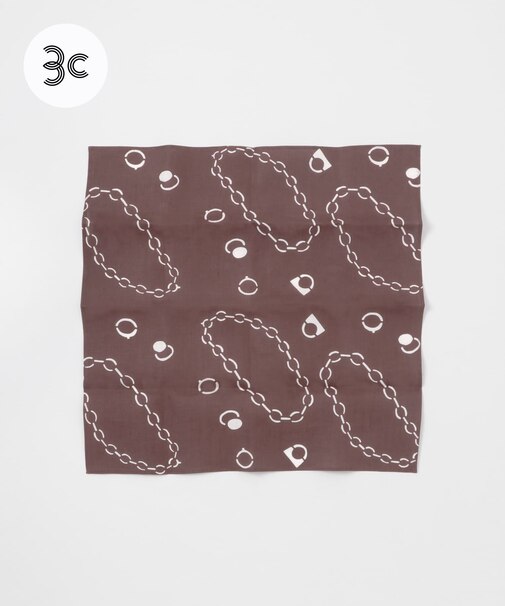 『別注』山崎菜穂子×URBAN RESEARCH　バンダナ　ブラウン