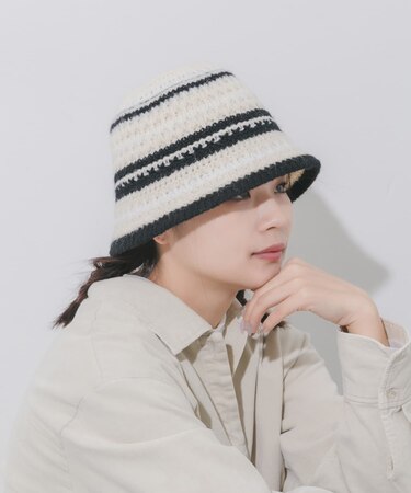 マルチボーダーニットハット