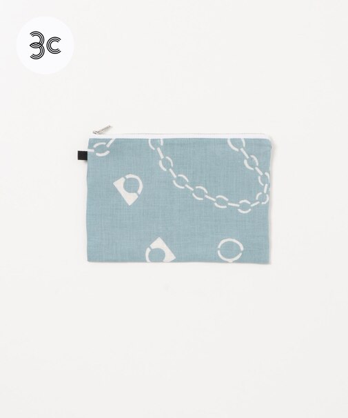 『別注』山崎菜穂子×URBAN RESEARCH　ポーチ　ブルー