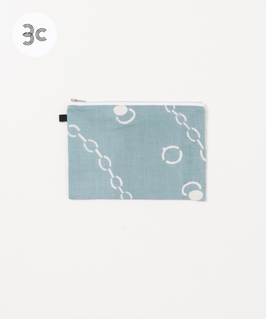 『別注』山崎菜穂子×URBAN RESEARCH　ポーチ　ブルー