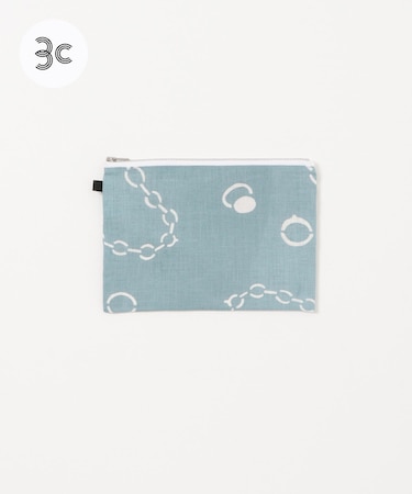 『別注』山崎菜穂子×URBAN RESEARCH　ポーチ　ブルー