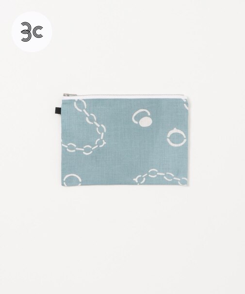 『別注』山崎菜穂子×URBAN RESEARCH　ポーチ　ブルー