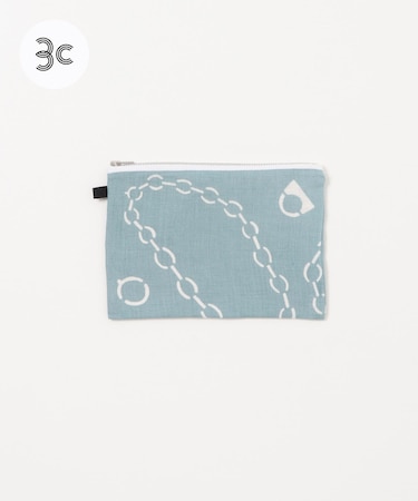 『別注』山崎菜穂子×URBAN RESEARCH　ポーチ　ブルー